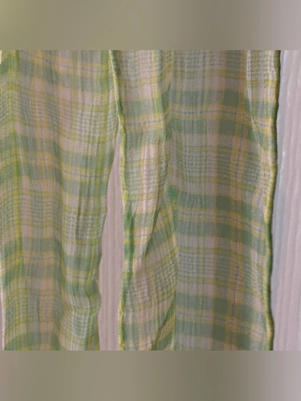 NWT Gap vintage 2006 green white silk skinny scarf Y2K
